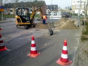 Gasleiding verlegd Cannenburchstraat