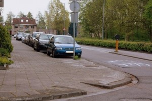 Vanuit Hannekemaaierweg slecht overzicht 