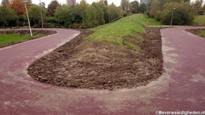 Nieuw geasfalteerd fietspad bij Vosbergenpad