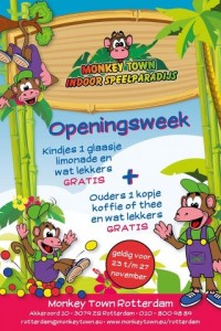 Monkey Town Rotterdam 23 november open