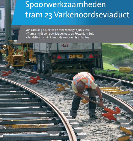 Verlichten lepel beloning Tramlijn 23 in omleiding door werkzaamheden Varkenoordseviaduct –  Beverwaardigheden.nl