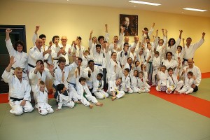 Ouder en kind judo bij JV Hashi